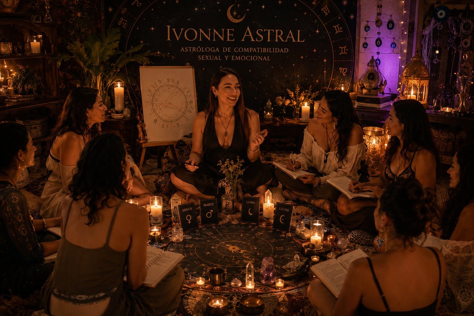 Círculo de mujeres guiado por Ivonne Astral